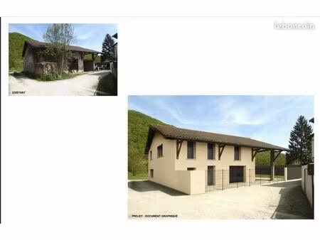 maison (grange avec permis de construire )