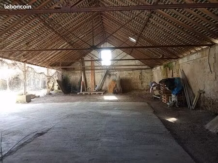 hangar de 195 m² proche villandry - garage - parking + terrain constructible de 200m²