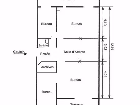 orléans - bureaux à louer - 100 m²