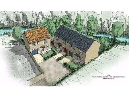 terrain avec projet de construction (pc purgé)