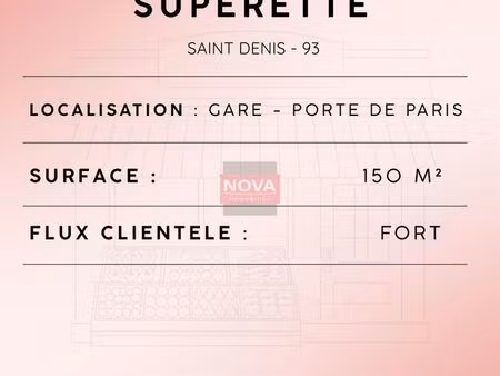 alimentation 151 m² saint-denis