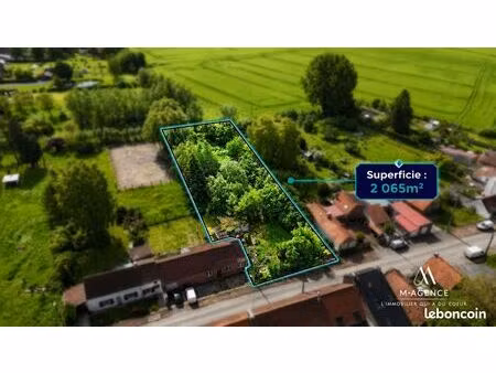 terrain 2065 m² bruille-saint-amand