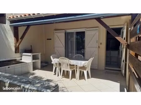 appartement avec cour au cap d'agde dans résidence fermée