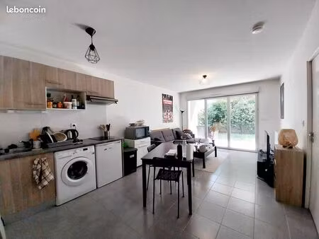 appartement t2 avec terrasse et jardin