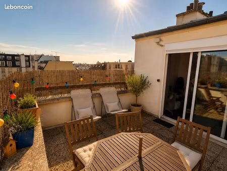 vincennes carré d’or – dernier étage avec terrasse 12 m² – vue dégagée