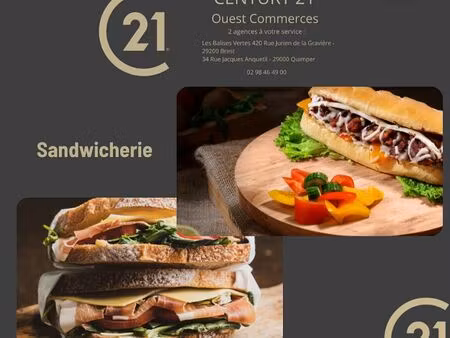 fonds de commerce restauration rapide brest