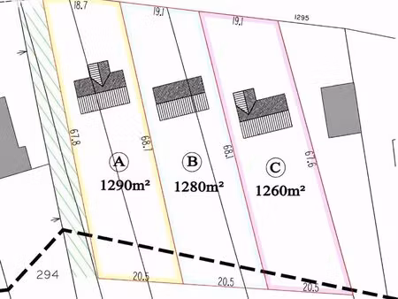 terrain 1260 m² bailleul