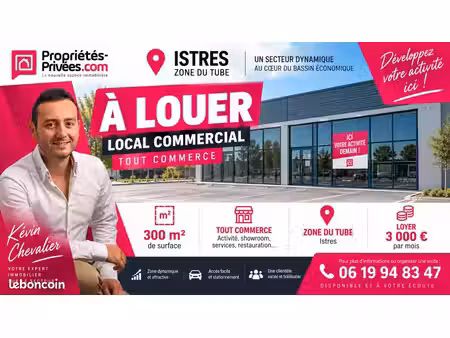 local commercial 300 m²