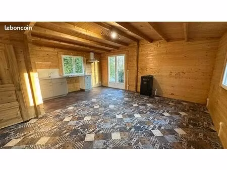 chalet en bois 2 chambres 65 m²
