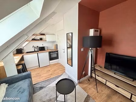 location studio/t1 meublé hyper centre guingamp