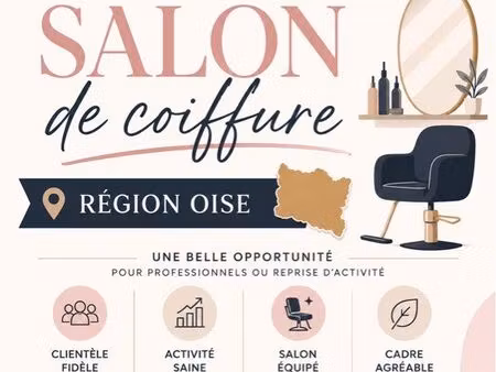 salon de coiffure /fond de commerce oise