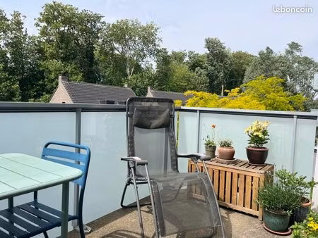 vente t3 à loos avec terrasse et 2 places de parking
