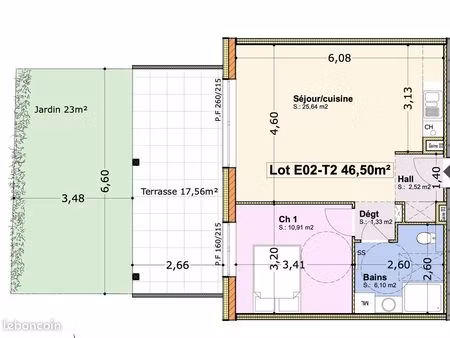 appartement 4 pièces 87 m²
