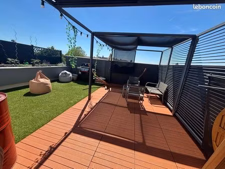 t3 lumineux avec grande terrasse sans vis-à-vis – meyzieu