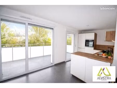 appartement f3 61m² - 2 chambres - terrasse - garage