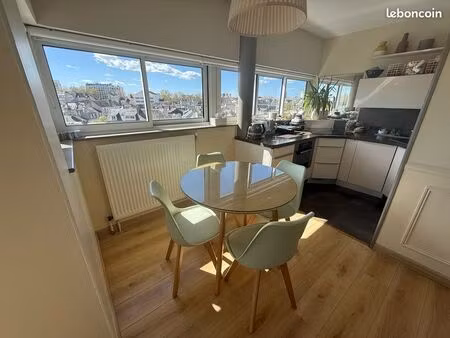 titre : t3 meublé 64 m² avec terrasse  vue panoramique et parking – tours centre