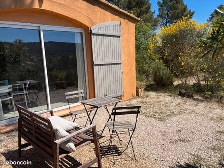a louer charmante maison meublée avec terrasse et jardin au cœur d’un domaine viticole sit