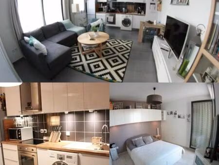 t2 meublé 43 m² – bussy-saint-georges – écoquartier les sycomores – parking