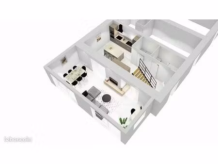 superbe appartement t3 duplex 80 m2 entièrement rénover à chapareillan centre