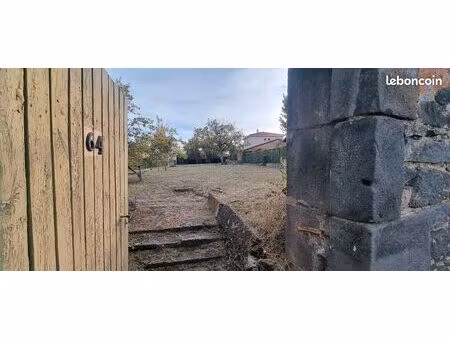 beau terrain arboré constructible dépendance 1000m2 riom