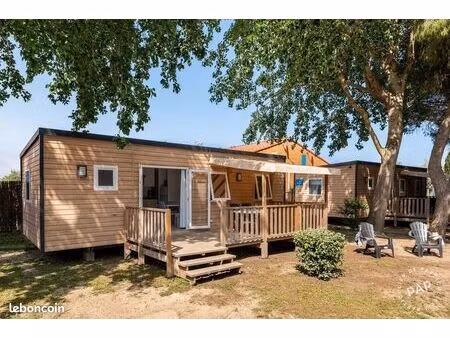 mobil home 6 pers haut de gamme premium emplacement 200m2 au calme sans vis à vis camping 