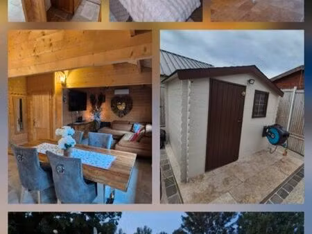 a vendre terrain + chalet de 50m²