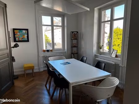 bureaux lumineux 95 m² – proche gare - rebberg mulhouse – 3 parkings