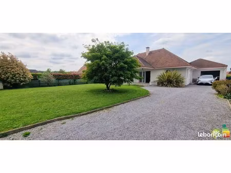plain-pied 148m² dpe a/bbc - denguin 15min pau - terrain 970m² - pac + plancher chauffant 