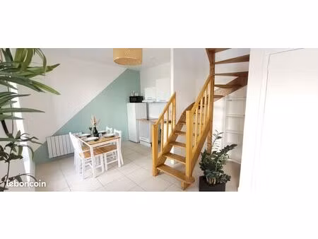 t2 duplex 47m² meublé - proche gare 3 min