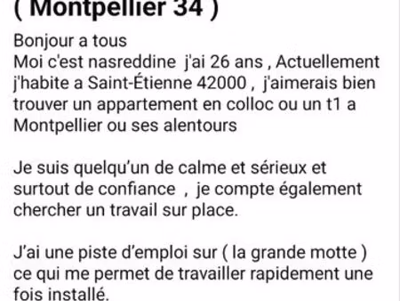je cherche un appartement ( 34 )