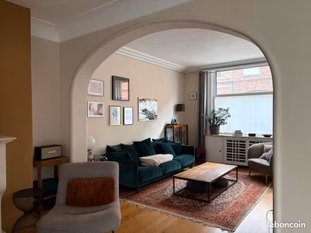 maison art déco 200m2  jardin sud ouest  halluin centre