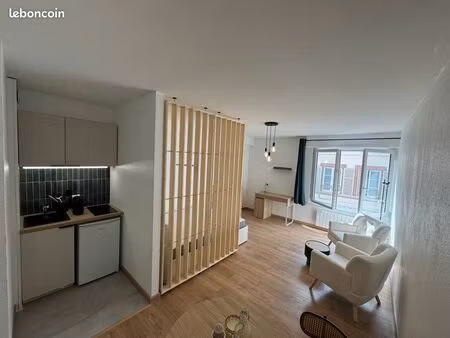 à louer – studio meublé 27m² refait à neuf – strasbourg centre (grand rue)