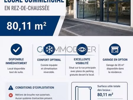 local commercial 80 m² idron