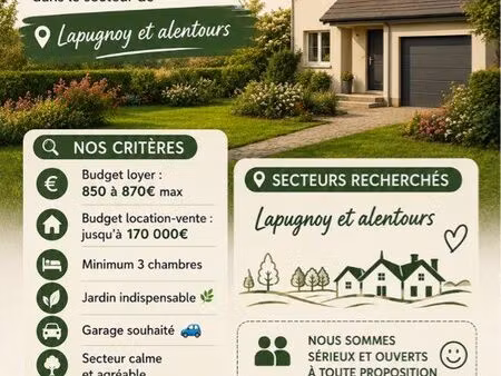 recherche maison lapugnoy max 900
