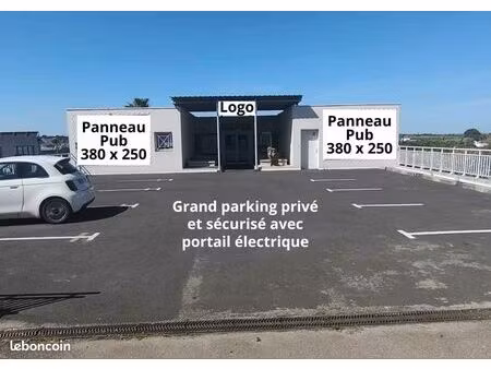 a louer local commercial 225m2 situé dans l'axe stratégique de béziers  entre auchan et le