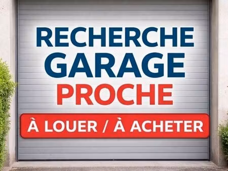 recherche parking ou box