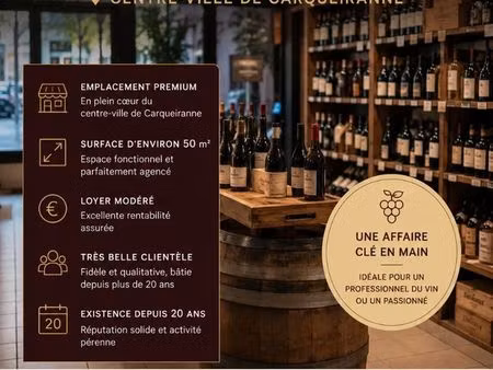 fonds de commerce 51 m² carqueiranne
