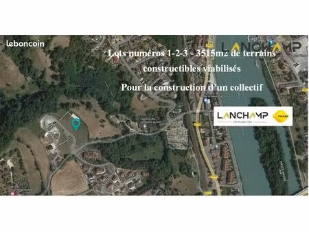 terrain 3515 m² seyssel