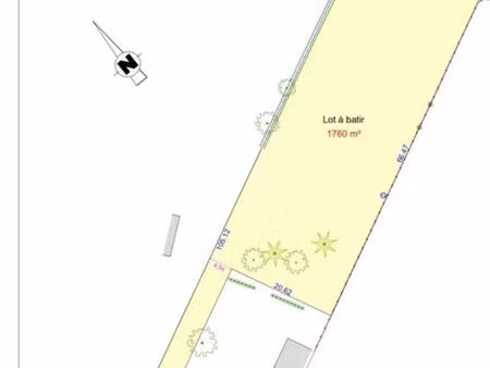 projet immobilier terrain 1760 m² – possibilité 3 maisons – montauban 145000