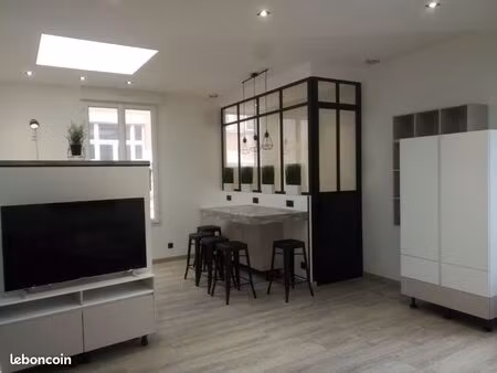 exceptionnel : maisonnette meublée t2 50m2 avec superbe extérieur située cours j-b langlet