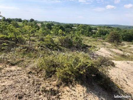 vends terrain situé à belfort de quercy 4ha