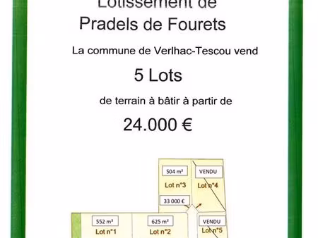 vente terrains constructibles