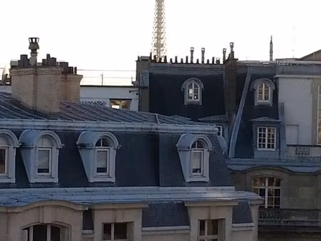 studio meublé paris 8 vue tour eiffel