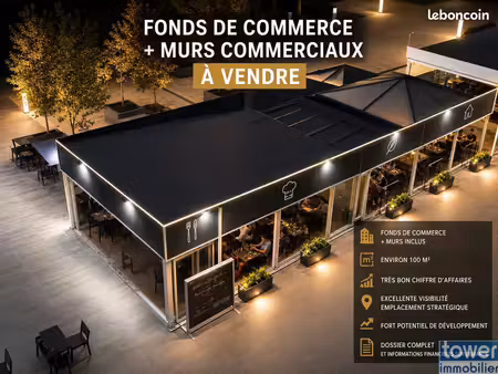 fond de commerce 200 m² carnon plage