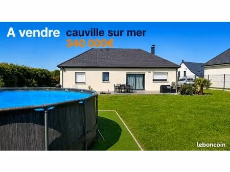 maison récente plein centre cauville sur mer