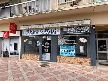 a louer - gare de franconville - boutique 63m² + cave 35m²
