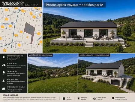 terrain 2 133 m² polignac