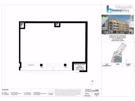 local commercial neuf de 70 m² – roissy-en-brie (77)