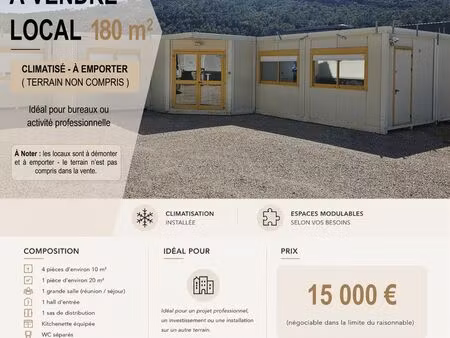 local 180 m2 - à emporter