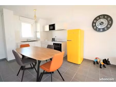 t3 traversant lumineux avec 2 balcons et parking – balma